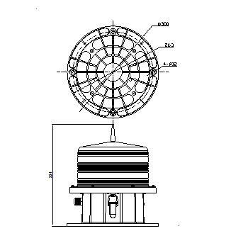 Medium Intensity Aviation Obstruction Light